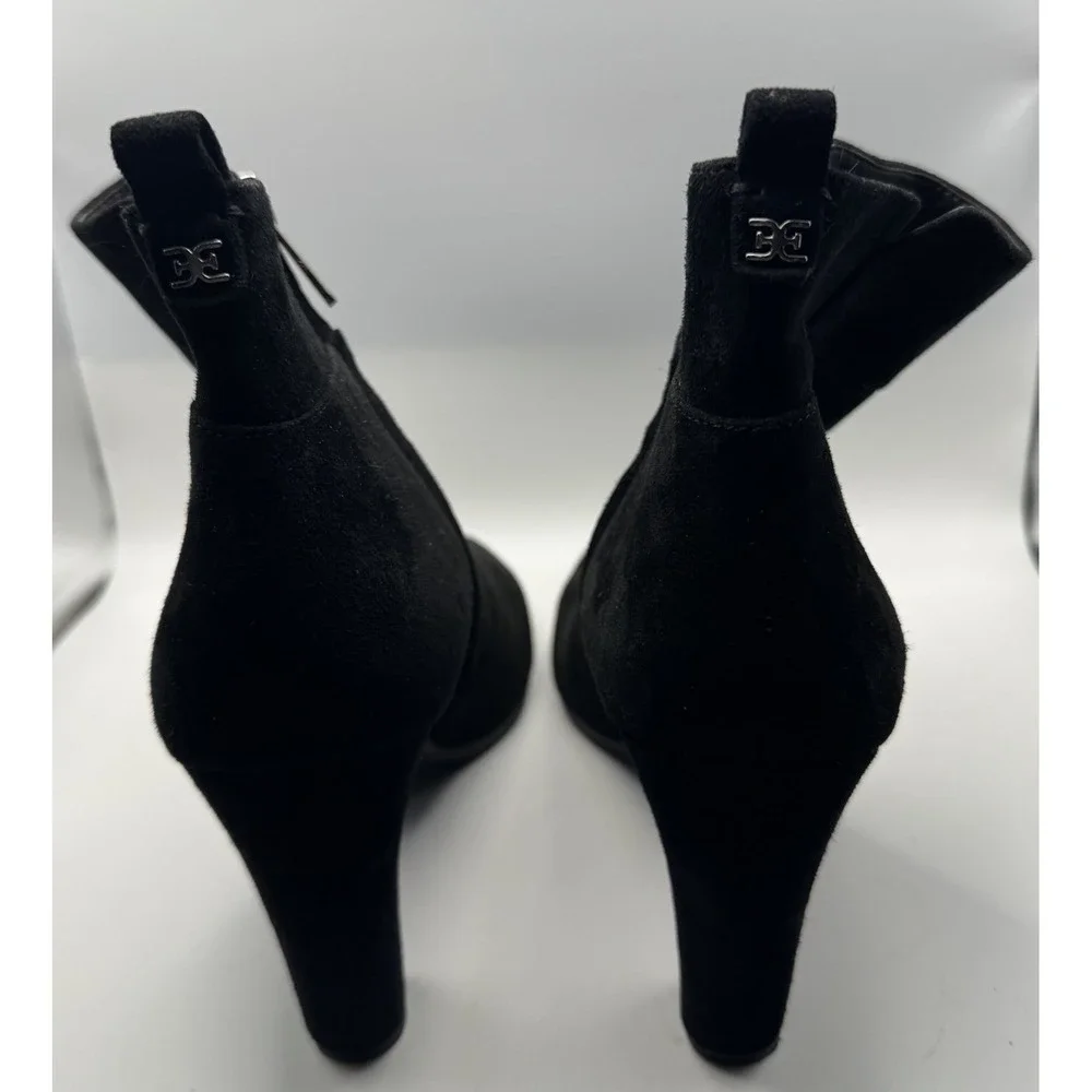 Sam Edelman Ankle Bootie's Womens Sianna Suede ‎ Black Size 10 M